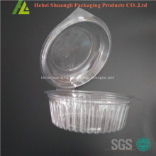 Clear transparent clamshell plastic big salad box